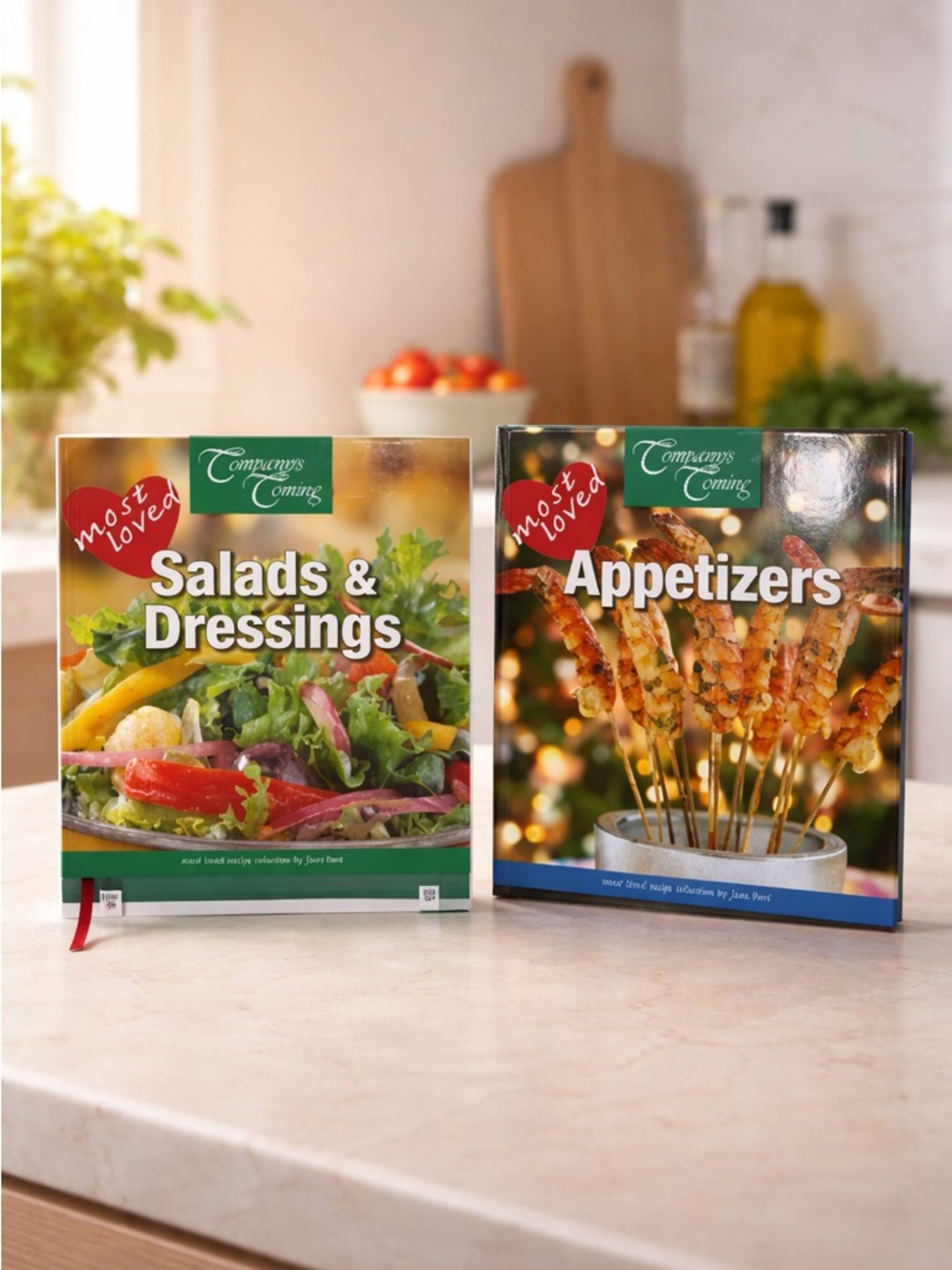 EUC Set of 2 Hardback Books Company’s Coming “Salads & Dressings” & “Appetizers”
